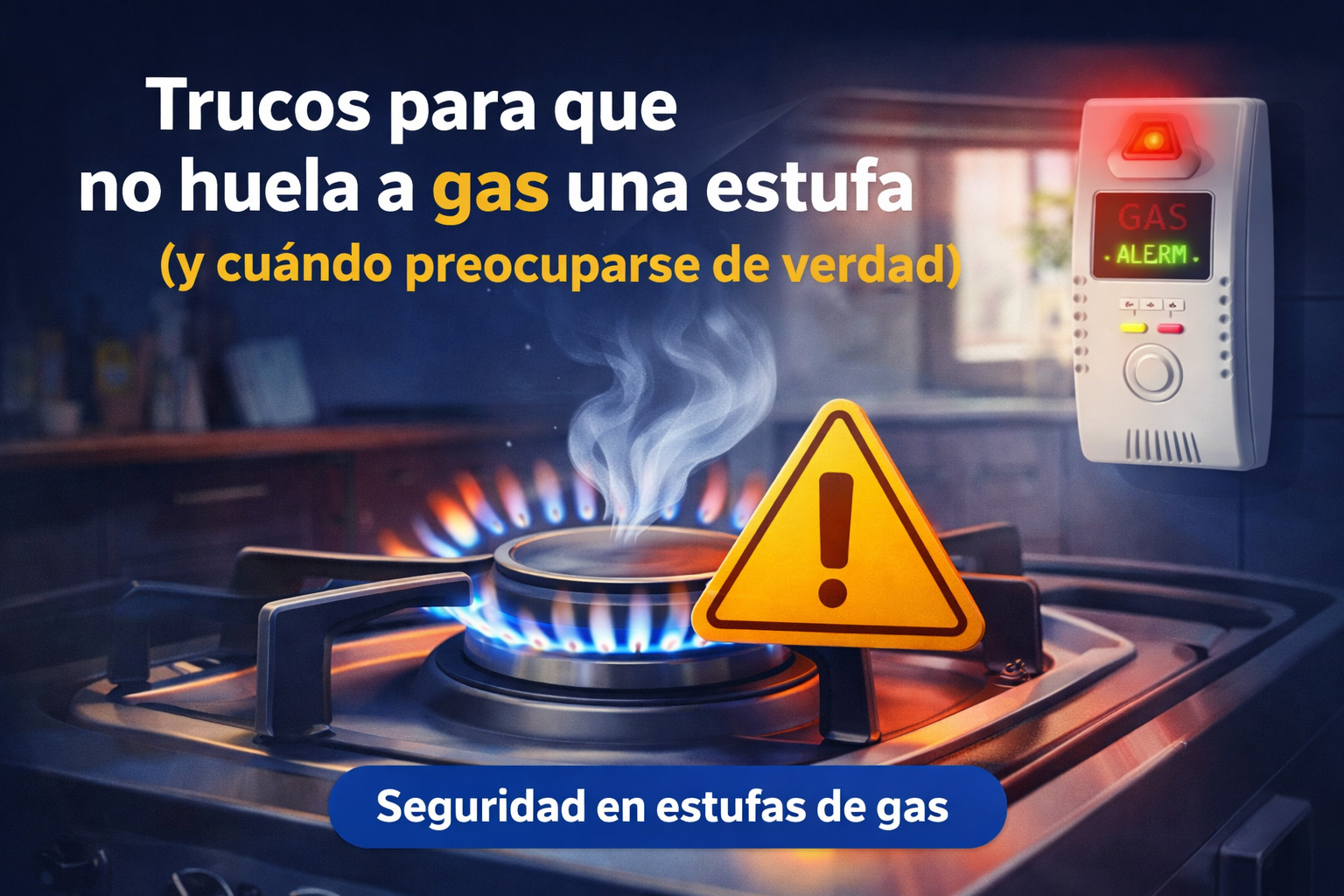 trucos para que no huela a gas una estufa